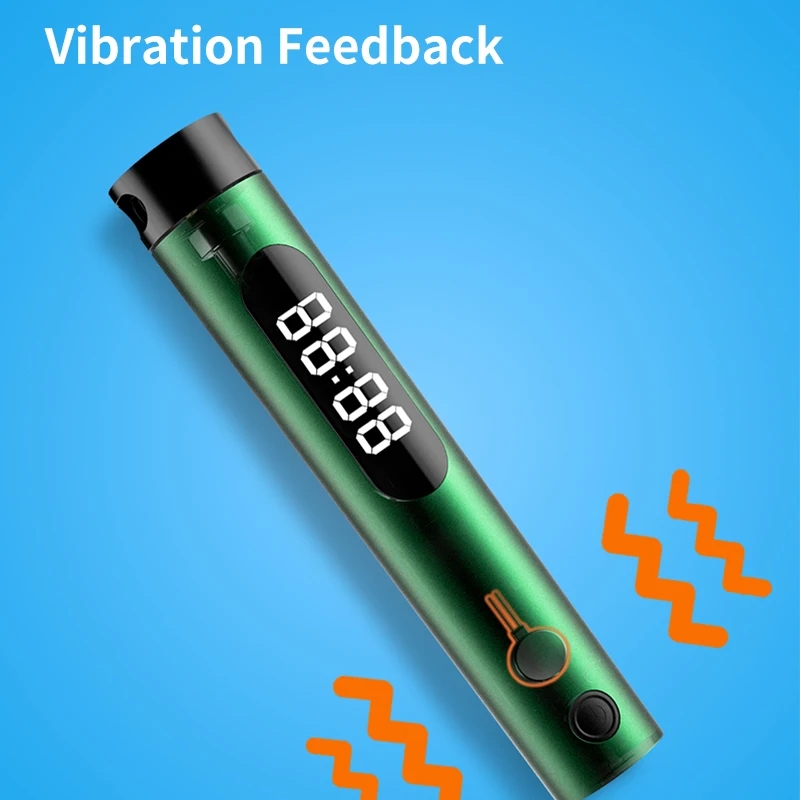 Hot sale custom smart electronic jump rope with free app adjustable pvc cable LED digital display skip rope