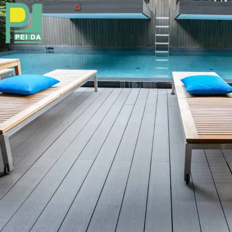China Manufacturer Easy To Clean Composite Wpc Decking Flooring