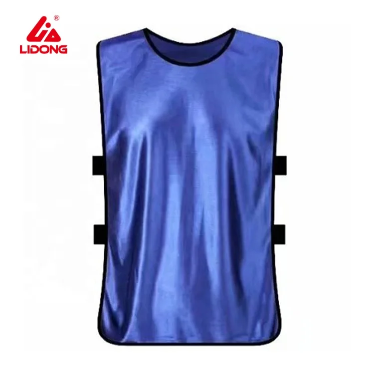 Hot Sale Custom Tank Top Football Sleeveless Shirts Training Suit Red Soccer Vest Football Against Vest Bibs Belt  Elastic