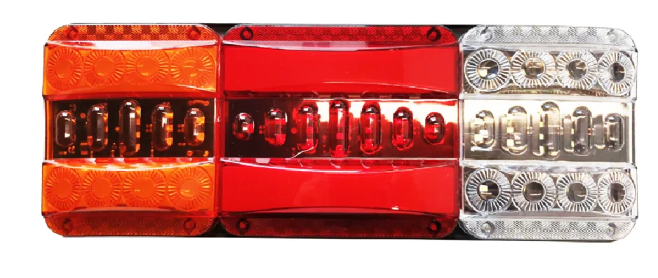 15 x 5.5 inches led rectangular combination stop turn tail light truck trailer dot