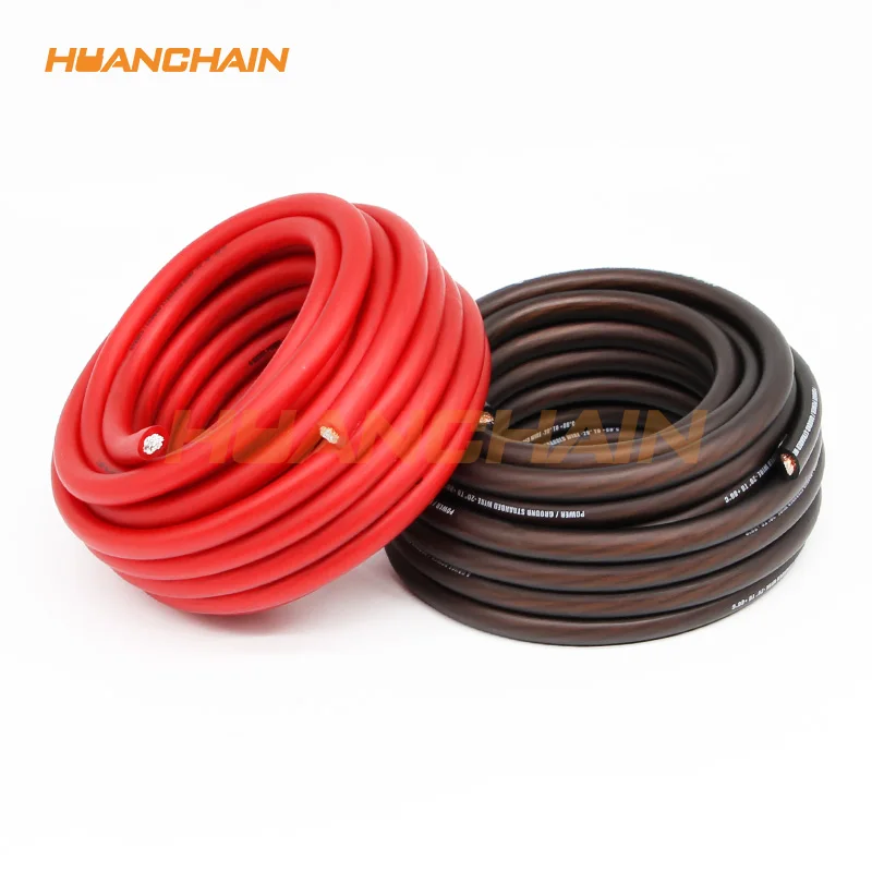 4 Gauge 25ft Black or Red Battery Cable Power/Ground Wire-Copper Clad Aluminum CCA Power Wire
