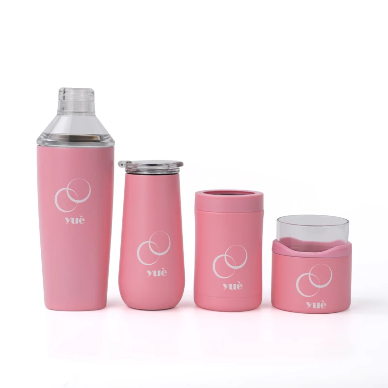 20OZ 600ML  Stainless Steel Cocktail Shaker Cocktail Shaker with Patented Dishwasher Safety Wine Tumbler and Cocktail  in One