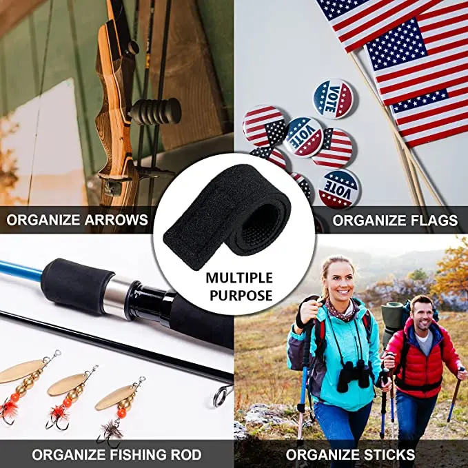 custom Stretchy fishing rod straps Gear rod ties reel Fishing Bundle strap Tackle fishing accessories