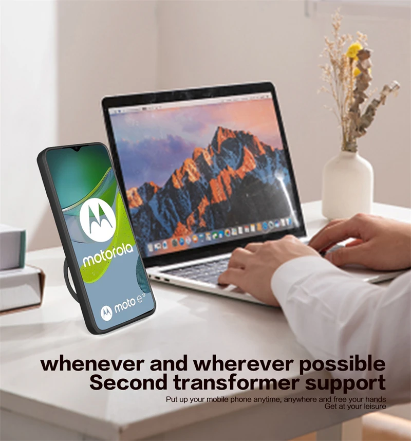Чехол-подставка для камеры Motorola Moto E13 E22 E20 Edge 30 Pro Fusion 20 Lite Прочный чехол G73 G53 G13 G 5G G52