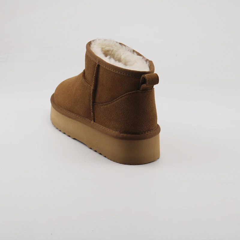 real fur high quality women sheep skin snow boots women  boots for winter warming shoes