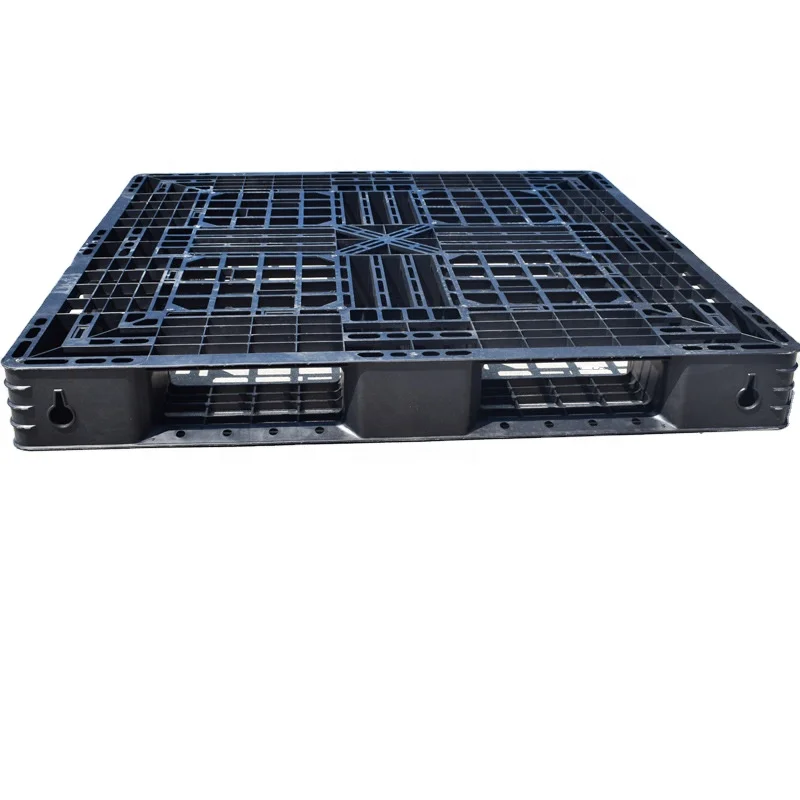 Wholesale Cheap Prices Black Light Plastic Pallet Export Reusable Fork Pallet Single Faced Warehouse Industry Pallet for Sale
