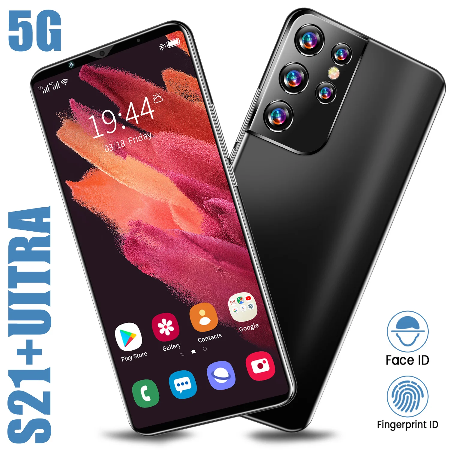 Лидер продаж самая низкая цена бесплатная доставка смартфон S21 + 12 Гб 512 ГБ 6 38 дюйма большой экран высококачественные мобильные