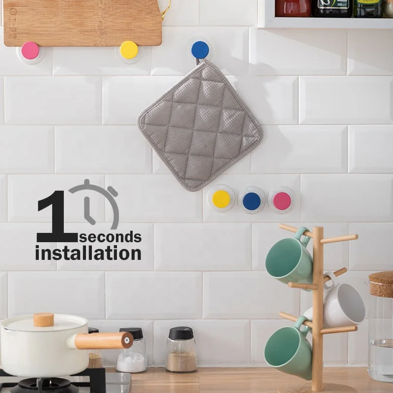 TAILI 6 пакет не прилипает, не давит, подставка для настенный цветная Вакуумная присоска, крючки, станок для Домашний Органайзер