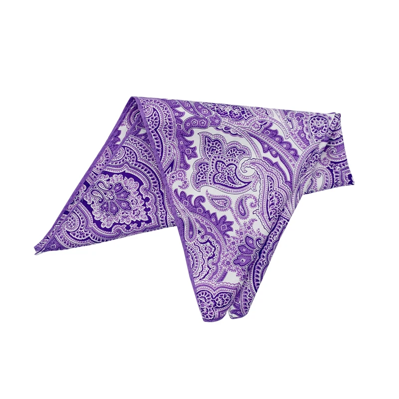 
Paisley Pattern Silk Cotton Printing Handkerchief Matching Bow Tie and Ties Printed Pocket Square for Man 
