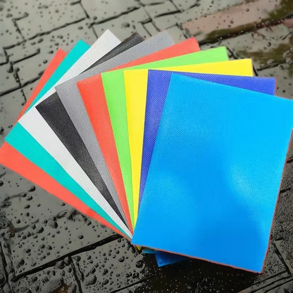 Заводские продажи многоцветный 0 6 мм фруктовый зеленый нож ПВХ брезент водонепроницаемый с покрытием зажим сетка для багажа