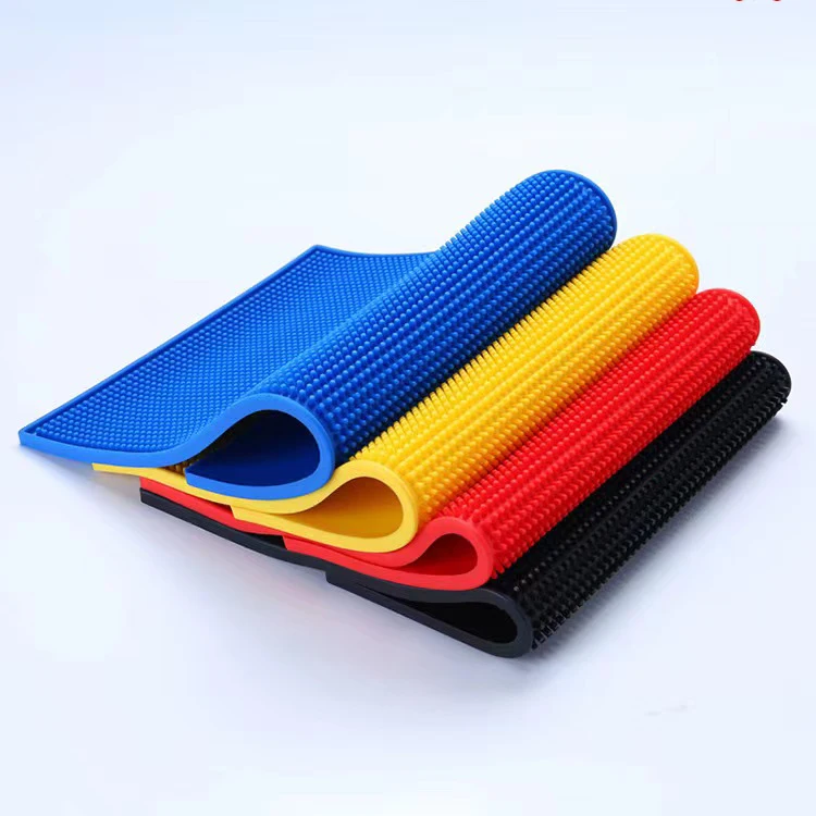 Non Slip Rubber Bar Thick Durable and Stylish Black Bar Spill Mat PVC Service Mat for Coffee Bars Restaurants Counter Top