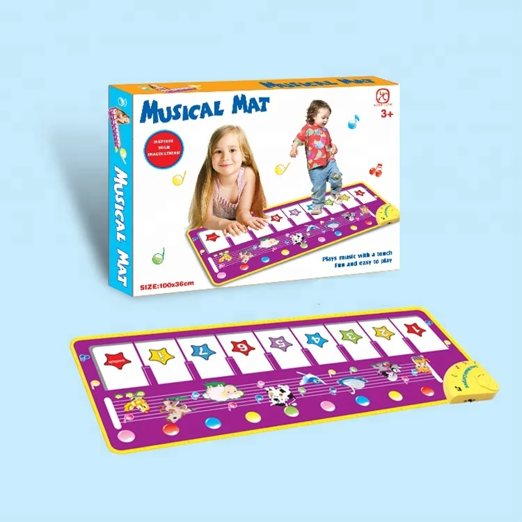 Kids Toddlers Piano Playmat Touch Play Game Toy Musical Rubber Baby Play Dance Mats For Sale