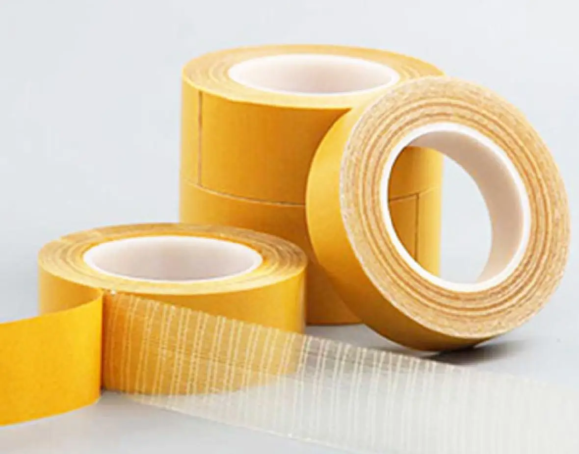 Mesh Glass Fiber Reinforced Packing Tape #071M Polyester Filament Reinforced Tape Cross Filament Tape For Sealing strips to Door