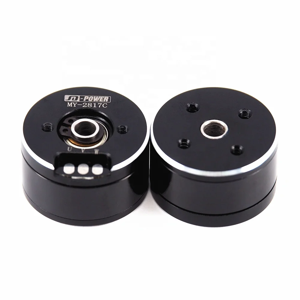 JD power high quality MY 2817C 2206 12v 18v 24v brushless dc flat hollow shaft camera gimbal motor for stabilizers