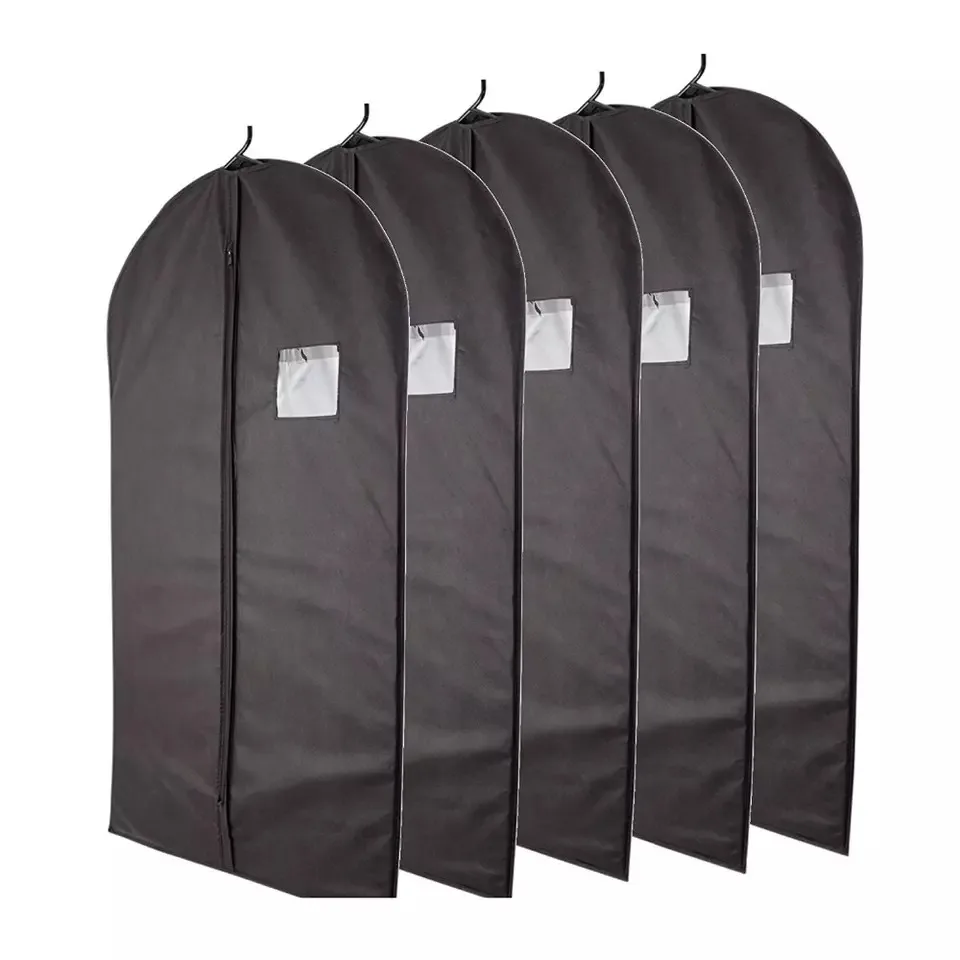 Eco Friendly Custom Reusable Simplicity Wedding Dresses Garment Storage Bags With Zipper