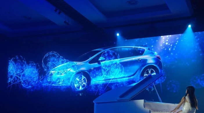 3D Holographic Projection Film and Foil hologram projector 3d holographic display