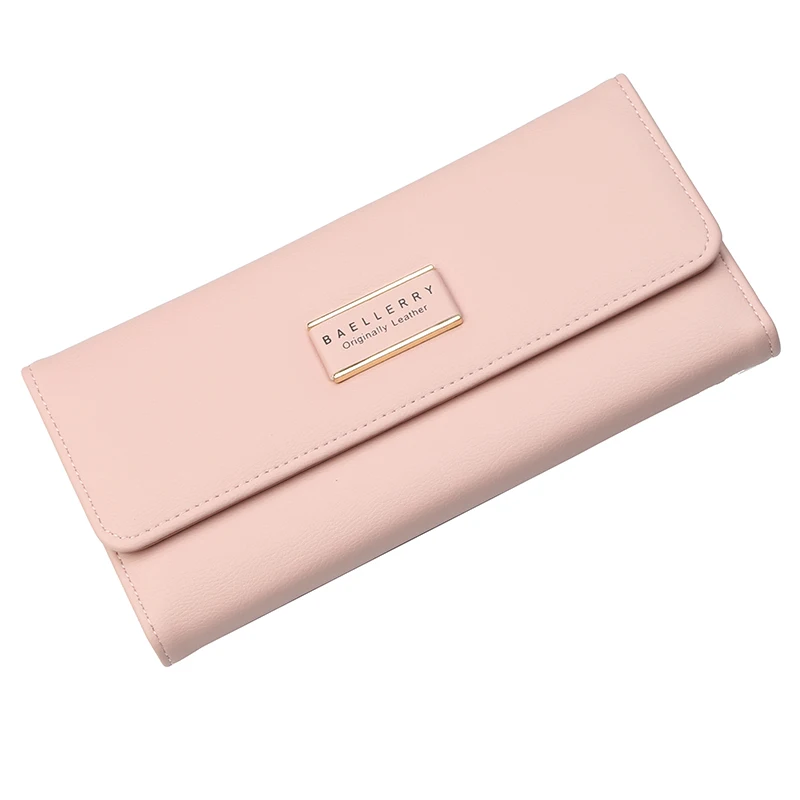 Baellerry Fashion Tri-fold Long Style Large Capacity Multifunctional Wallet For Women,Ladies Card Case Phone Bag