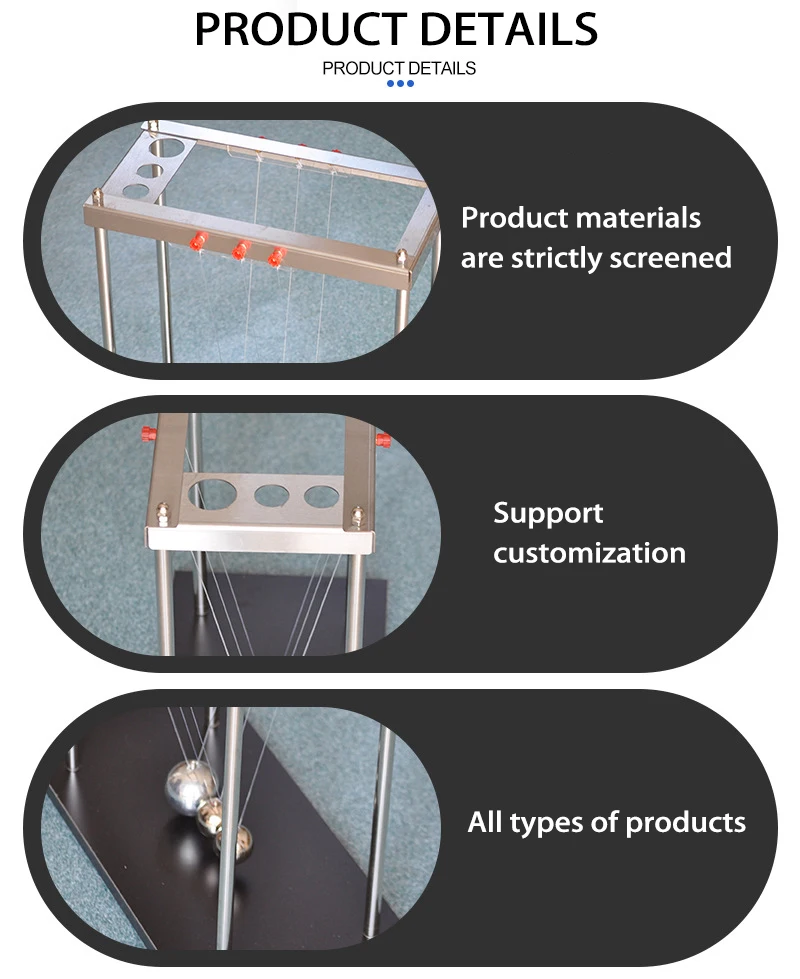 School physics laboratory Collision ball Newton cradle ball Momentum conservation demonstrator Momentum transfer demonstrator