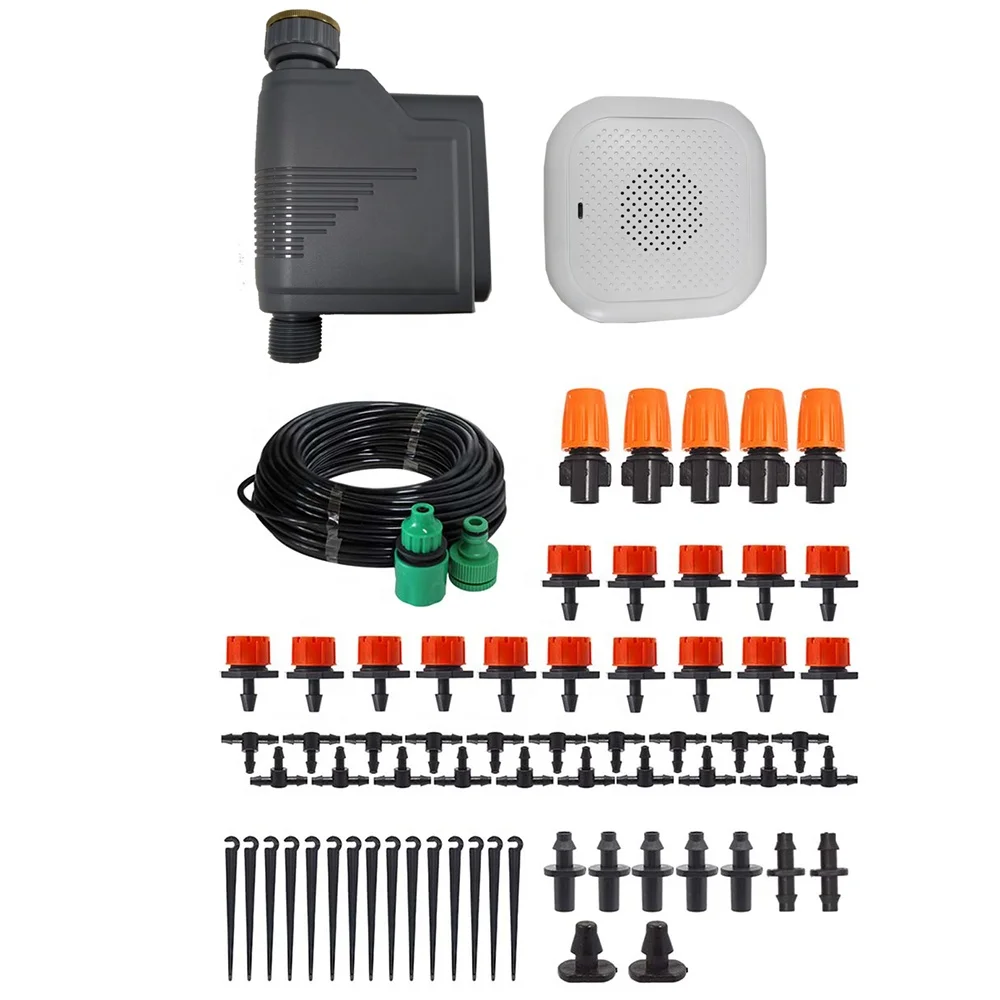 auto plant garden wifi timer and water irrigation kit micro drip watering system