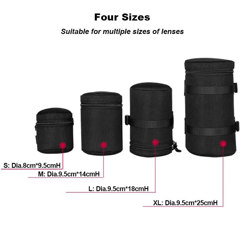 Manufacturing Custom Travel DSLR Compact Waterproof Small Digital Gear SLR Camera Lens Pouch Bean Bags Case Photography