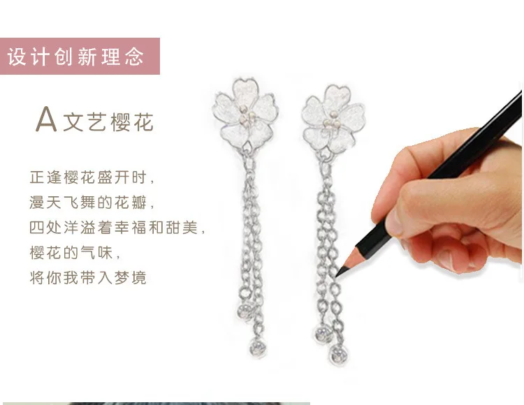 Factory Wholesale Silver flower Stud Earrings for Women Girls Fashion Earrings