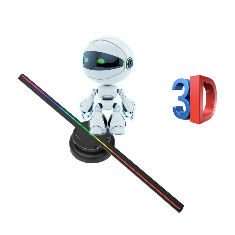 Hot Sell 3 D Holographic Advertising Led Fan Rotating 3d Hologram Projector Display