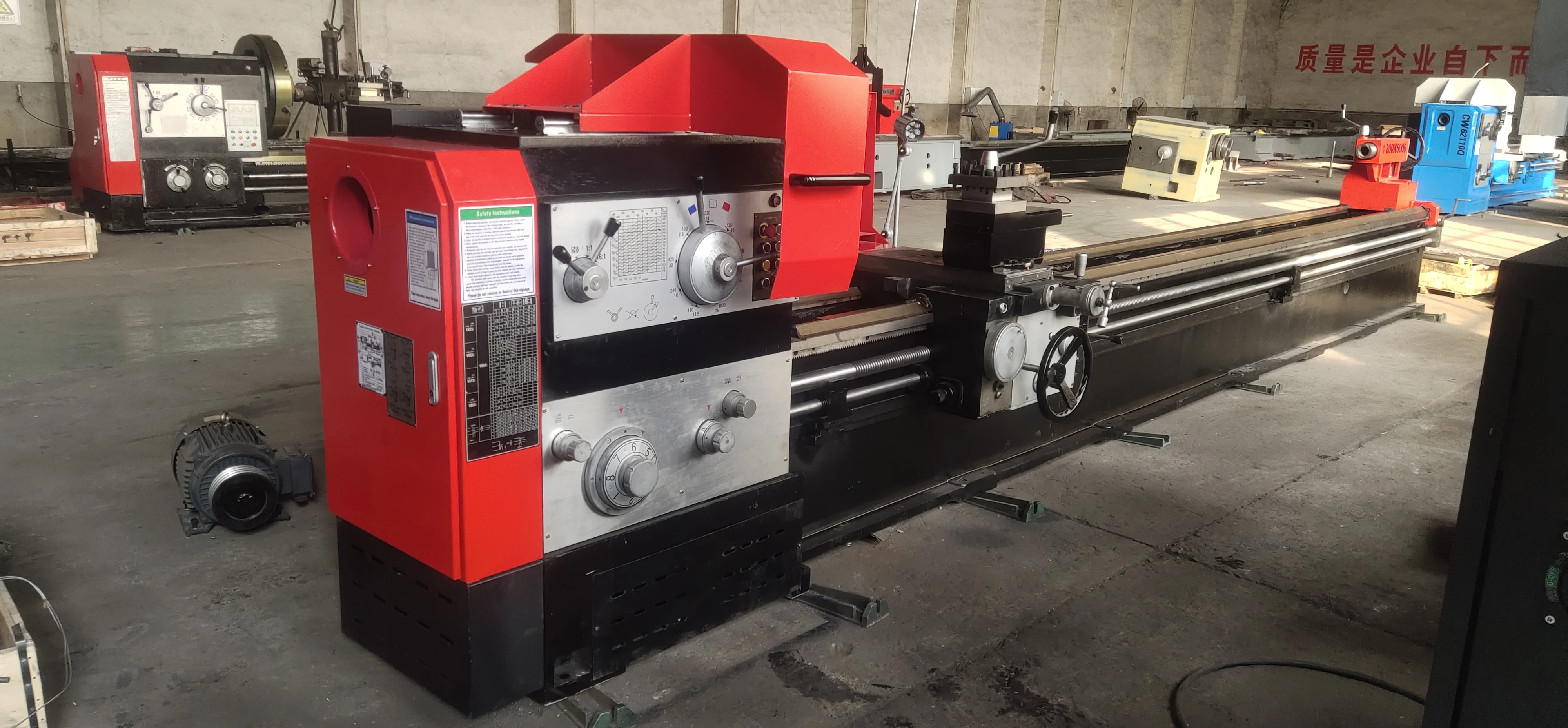 lathe machine cq6280b x 6000 6 meter lathe