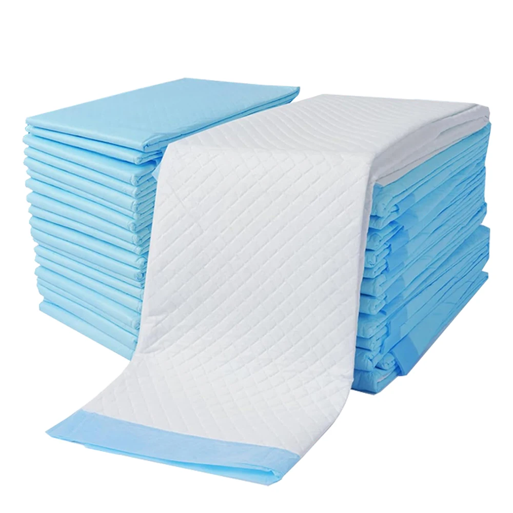 Factory Wholesale Disposable Incontinent Pad 33x45-60x90 CM Adult Urine Pads 100% Dehumidification for Adults with Incontinence