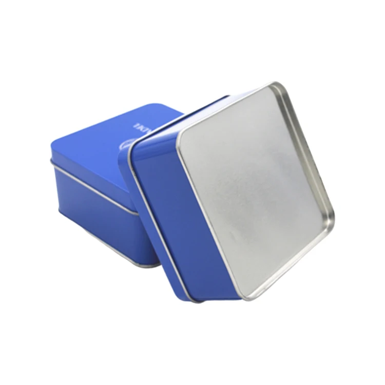 Factory supply custom general gift jewelry box square metal packaging box tin tea
