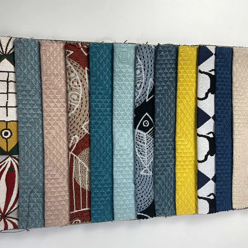 Laser Cut Print Polyester Fabric Upholstery Fabric Offered New Multiple Patterns Jacquard Durable Weft Knitted 100 Meters 280cm