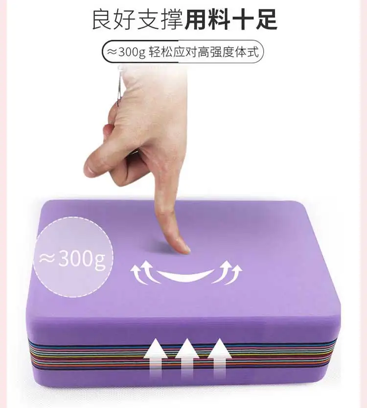 Cork yoga block laser logo customized yoga block with logo bamboo yoga block hard