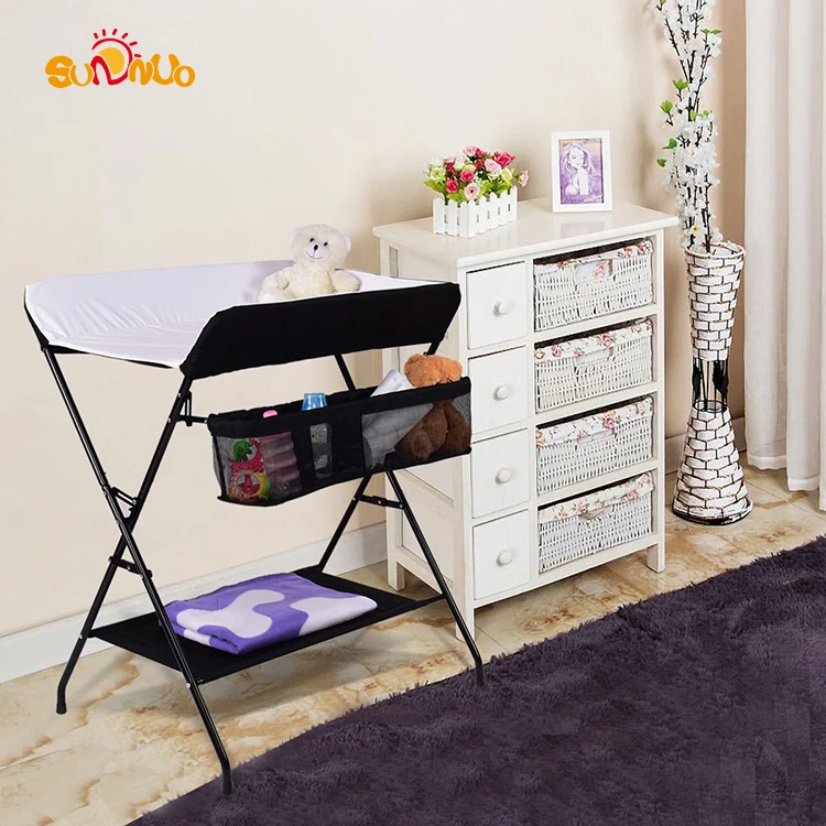 
Convenience Baby Change/Changing Table Folding Diaper Station With Storage Tray For Infant 