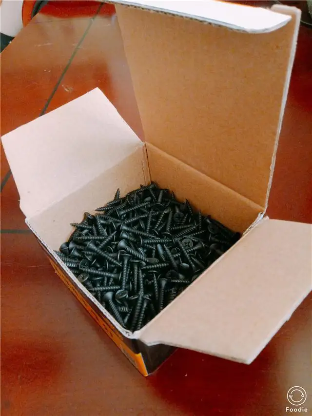 DIN 18182-2 black metallized self-tapping drywall nails for export household carpentry screws wire gypsum board wood board