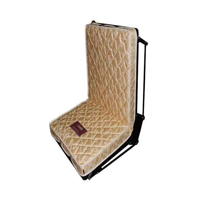 Popular rollaway foldable portable bed with mattress easy match metal frame