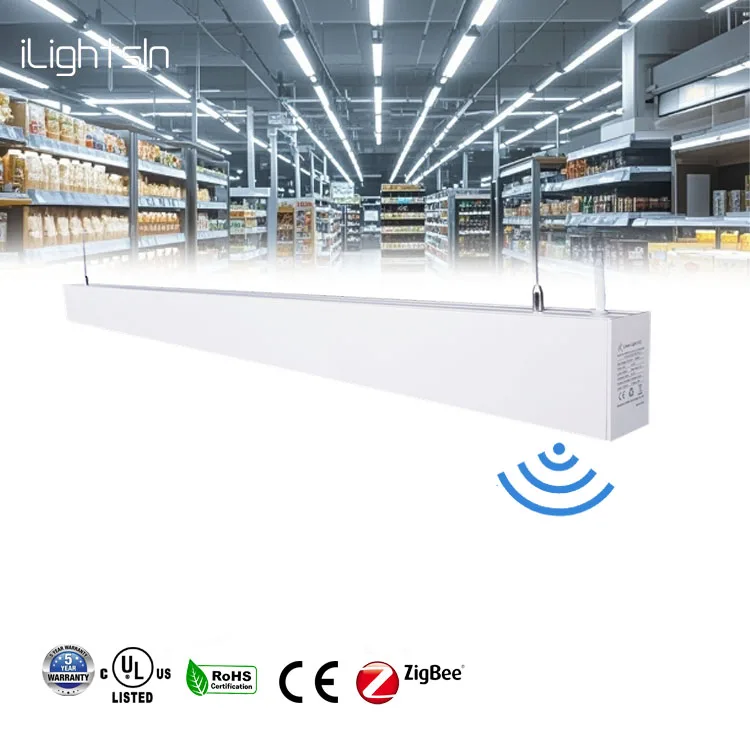 Motion Sensor 20w 36w 40w Recessed Ceiling Linear Light Systems Commercial Office Shop 4ft Suspended Led Line Strip Linear Light