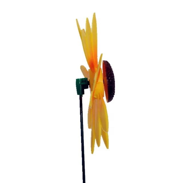 Osgoodway Newest design Garden Ornament Factory Price Plastic Flower windmill decor model sunflower toy for Garden decoration