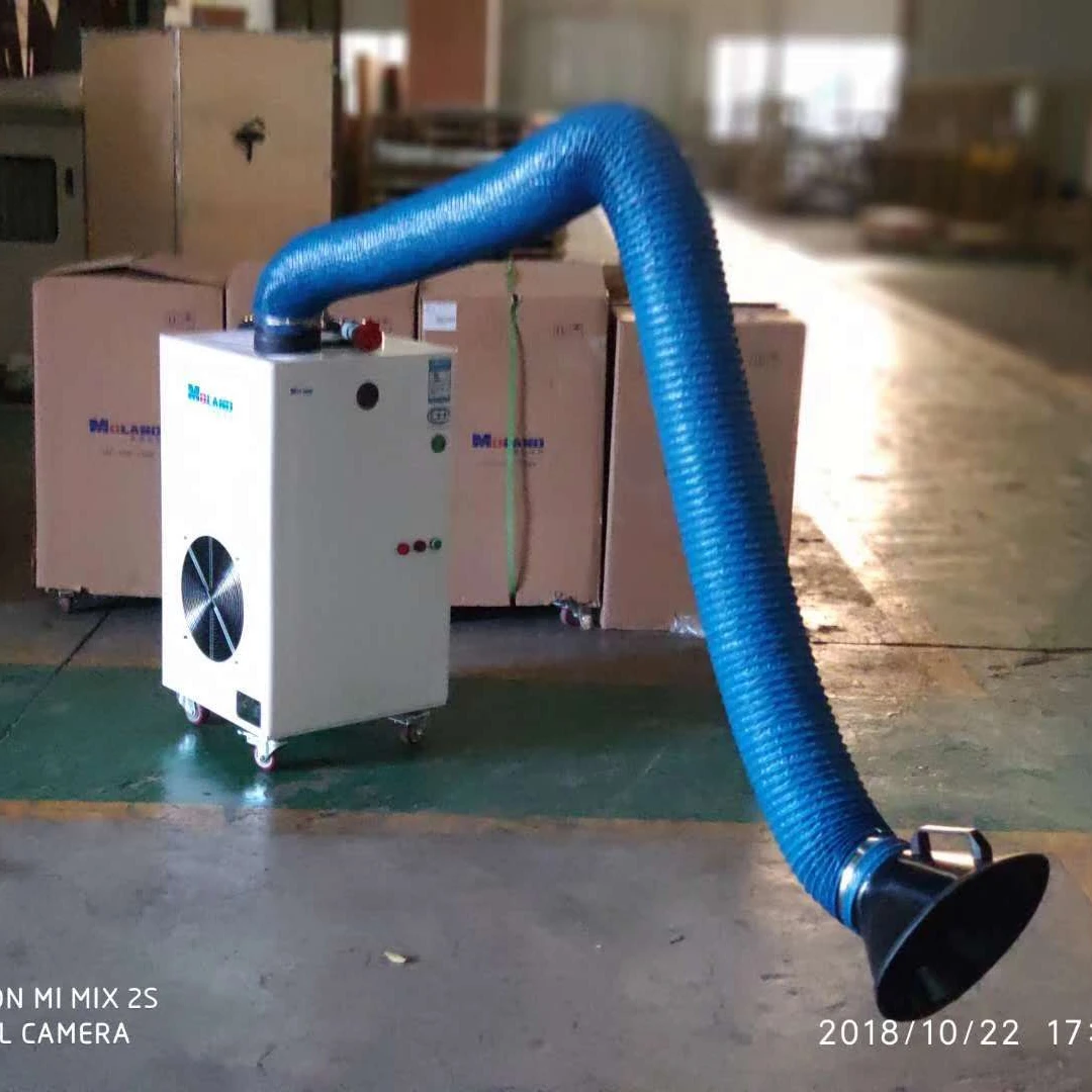 Air Volume 2500m3/H Mobile Welding Fume Extractor 3HP Dust Collector