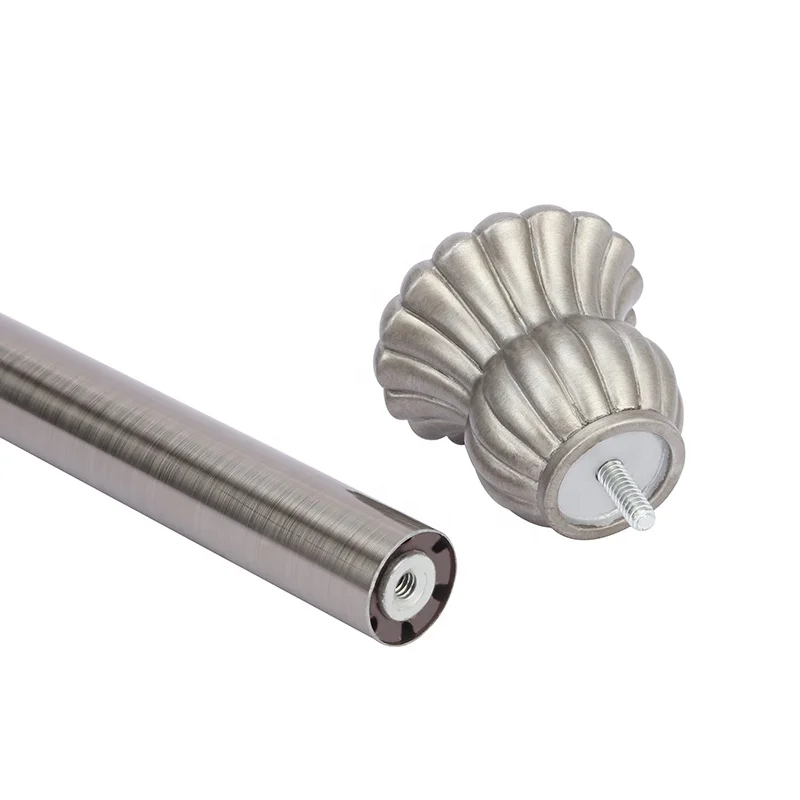 custom adjustable  stainless steel decor shower curtain rod tension rod