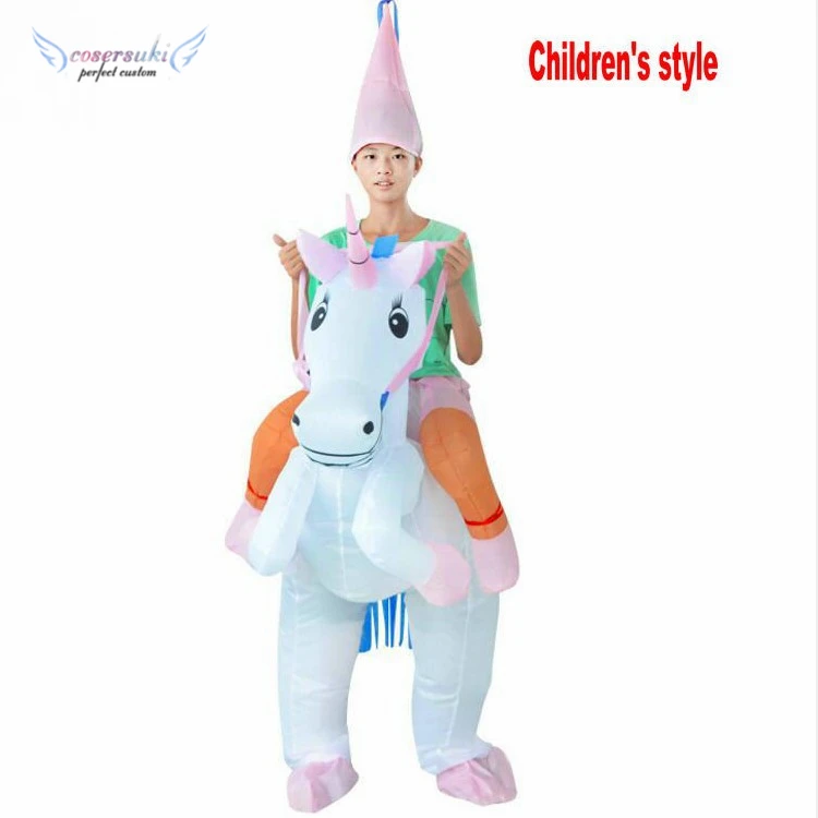 Mascot Costume Halloween Carnival Christmas party performance Inflatable clothes costume child cartoon unicorn for children
