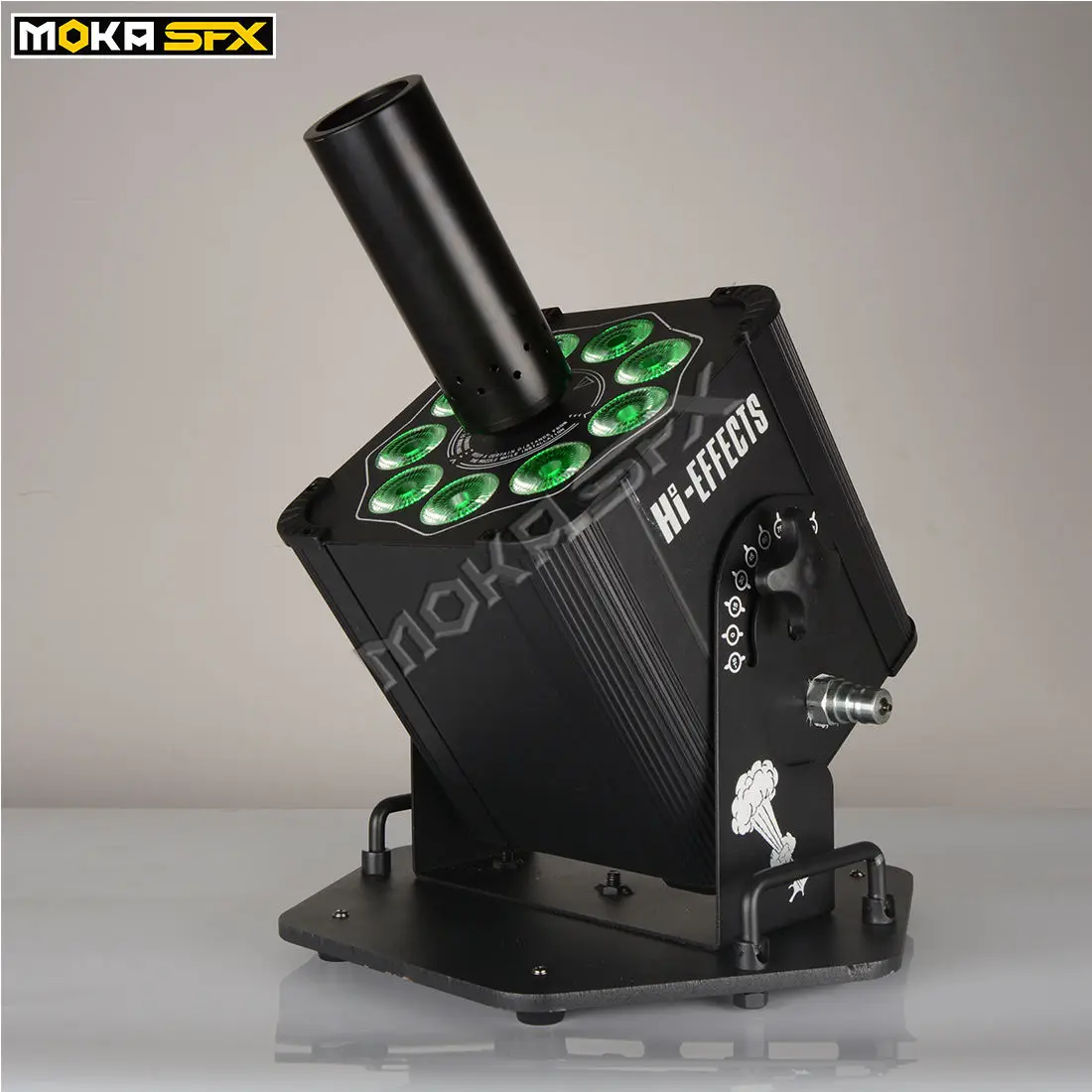 Сценические эффекты пушки Co2 крио Джет 9 светодиодов лампы Dmx-512 со специальным эффектом тумана дыма ткацкий станок для вечеринки конкурс театральное шоу