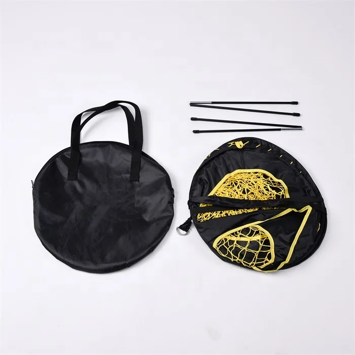 4*2.6ft/120*80cm Indoor and outdoor training equipment Portable foldable 3-in-1 Two-hole black soccer goal Soccer net for kids