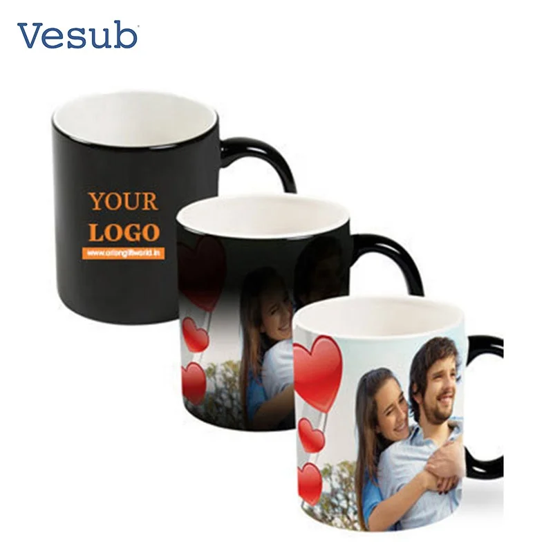 Factory Customized Novelty Creative Products Wholesale Promotional 11oz Color Changing Mug for Sublimation
