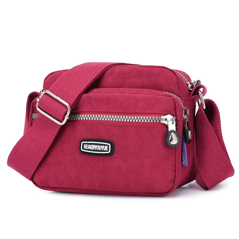 Trending Products 2024 Ladies More Colors Quality Cross body Messenger Women Travel Nylon Bag Customization