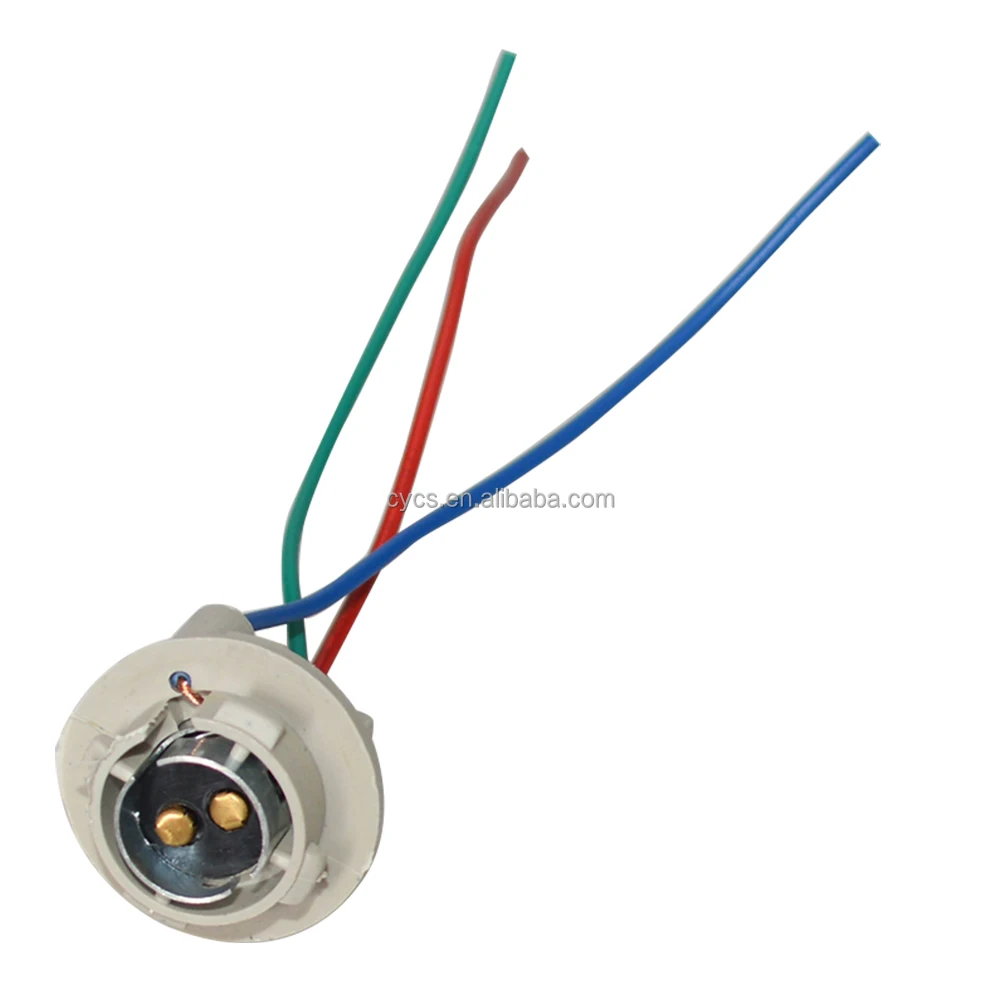 1157 BAY15D Good Quality Car Lamp Holder BAY15D Light Bulb Extension Socket Connector