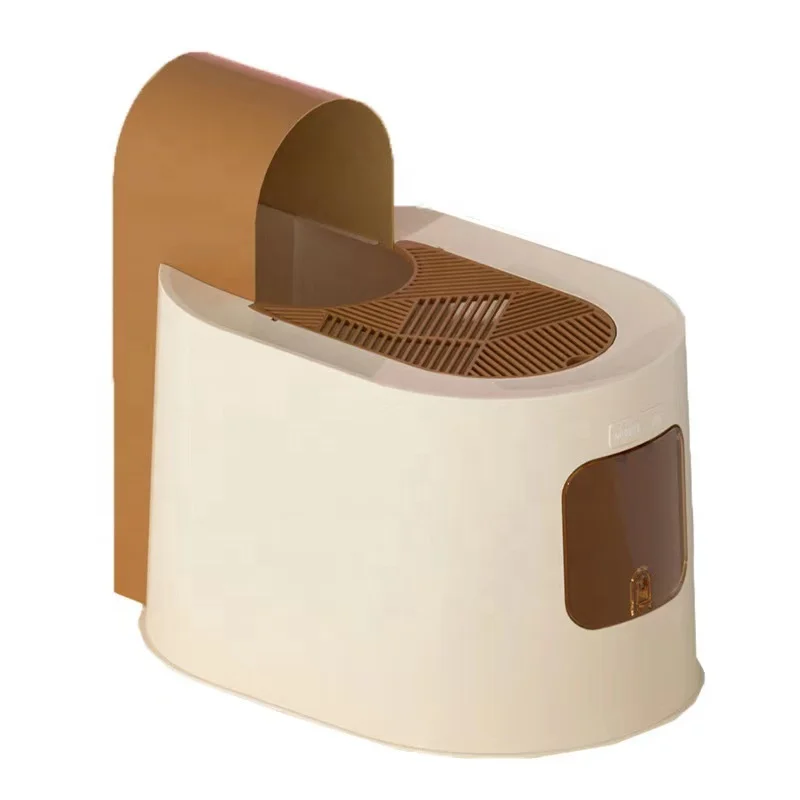 Sohpety Custom New Design Plastic Furniture Foldable Cat Litter Box Big Pet Potty Dog Toliet Cat Litter Box