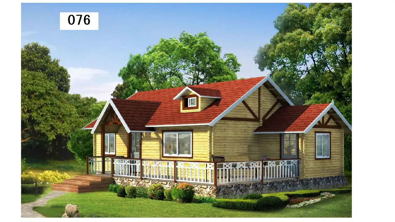personal design wooden prefab house for living cheap villa high quality green house building easy assemble homes for holiday