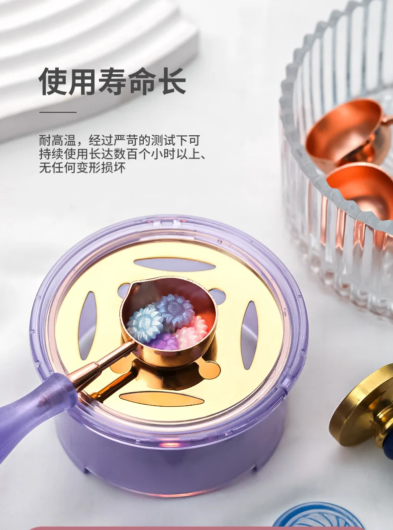 Набор для запечатывания воска пластиковая восковая печь с ложкой набор