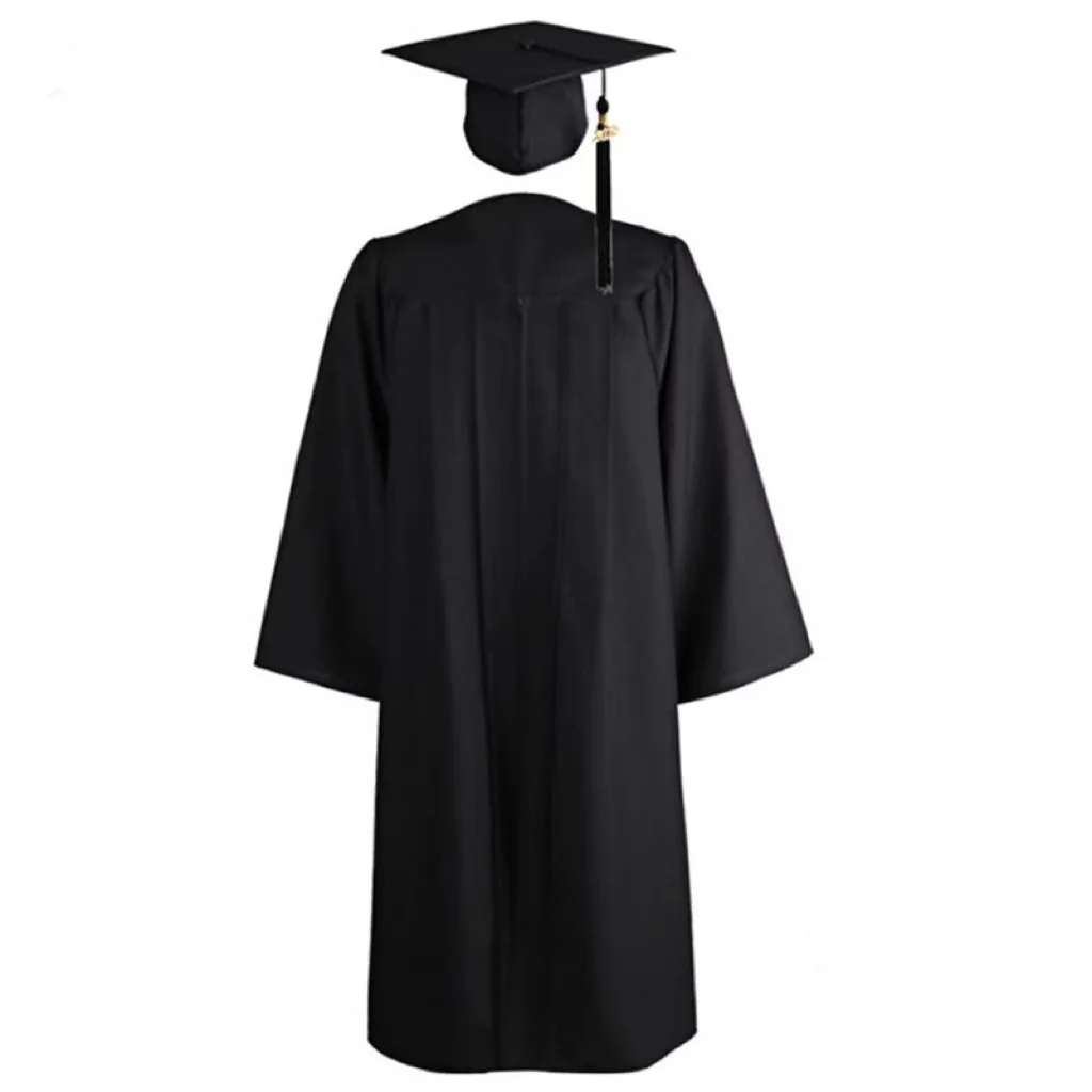 Adults Graduation Robes Black Color Graduation Gowns For University With Good Price