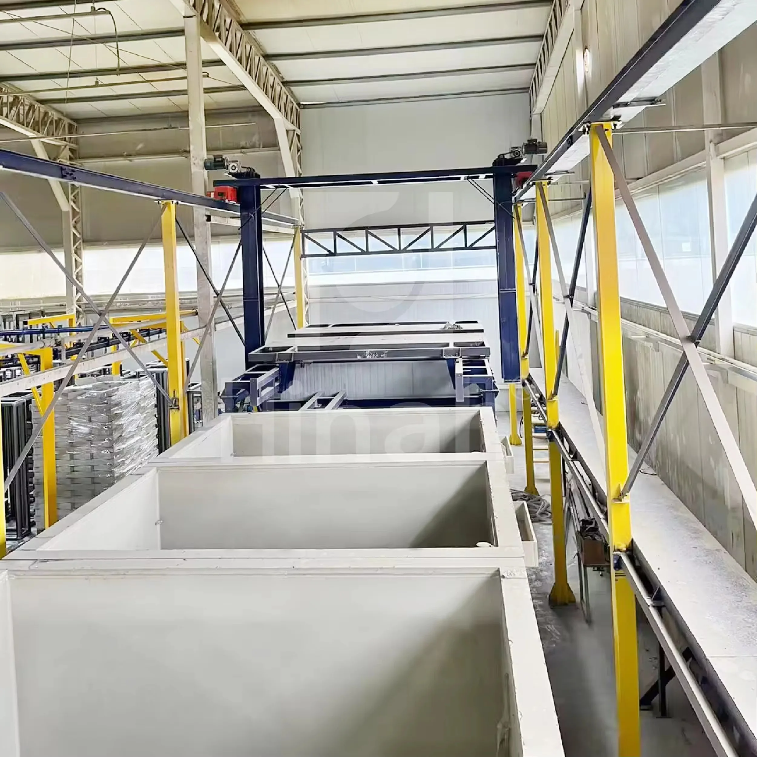 Aluminum profiles car trailer powder coating system e-coat line