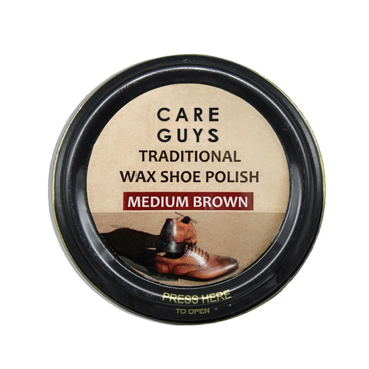 32g 50ml black brown neutral traditional shoe polish for leather tin can shoe wax leather polish